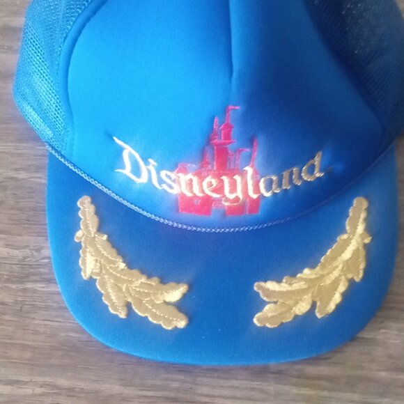 Authentic Walt Disney Productions Disneyland Adult Adjustable Mesh Cap Hat Blue - Picture 3 of 4